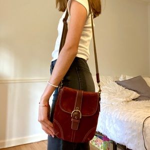 Garnet coach purse